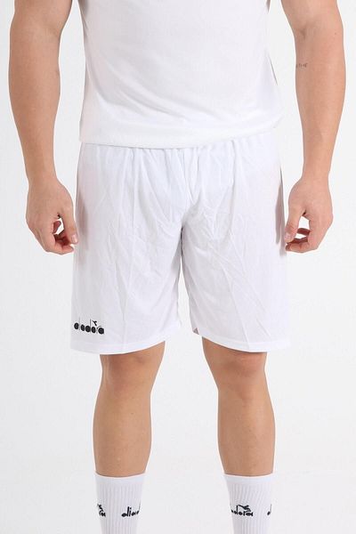Diadora Λευκό ίσιο σορτς προπόνησης