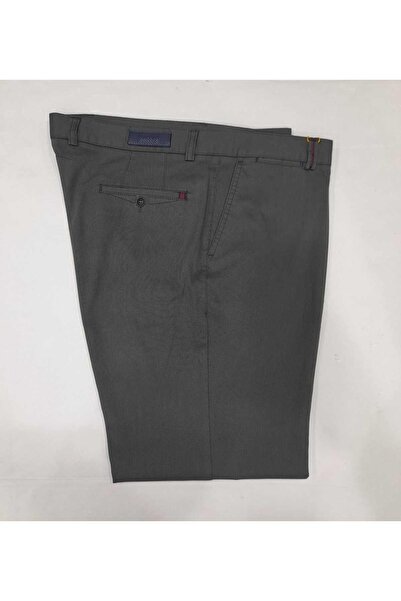 RATEKS Fabric Pants Look Large Size Stretchy Cotton Trousers with Side Pockets