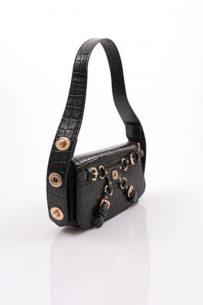 DGN Black Bean Patterned Women's Bag - 11282328135102