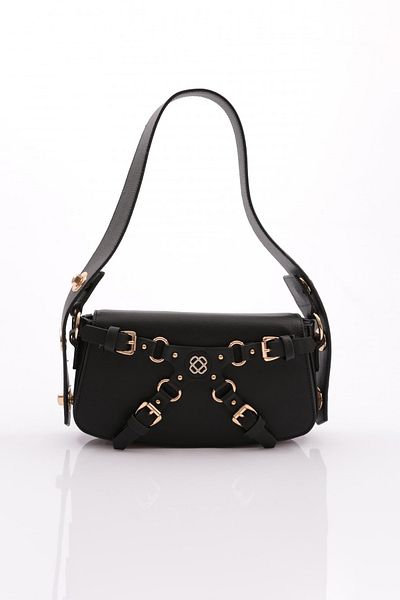 DGN Black Patterned Women's Bag - 11282328135102