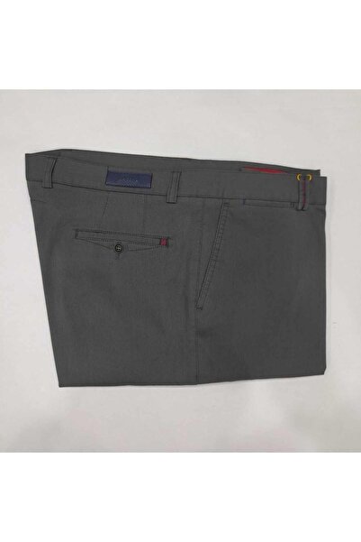 RATEKS Fabric Pants Look Large Size Stretchy Cotton Trousers with Side Pockets