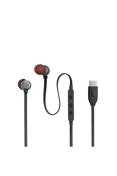 JBL Tune 310C USB-C سماعات أذن سوداء مع كابل