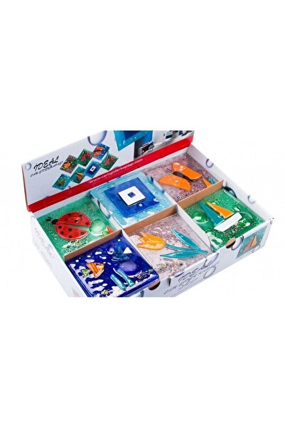 bimbambom Dekoratif Cam Gider Kapağı, Gider Süsü, 10x10 Cm Banyo Süsü Balkon Süsü