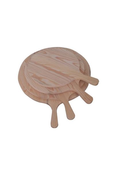 LEVA 60 Cm Wooden Flatbread Board Bread Dough Rolling Board with Handle