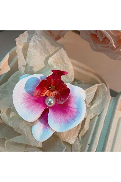 Efna Store Aloha نموذج زهرة الأوركيد - اتجاه الباستيل، مشبك كوليت