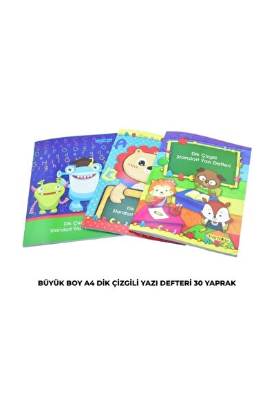 3 Çınar Çınar A4 Standart Dik Çizgili Yazı Defteri 30 Yp. 1 Adet