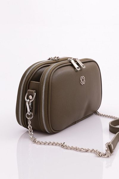 DGN Women's Chain Detailed Bag Khaki 7123555