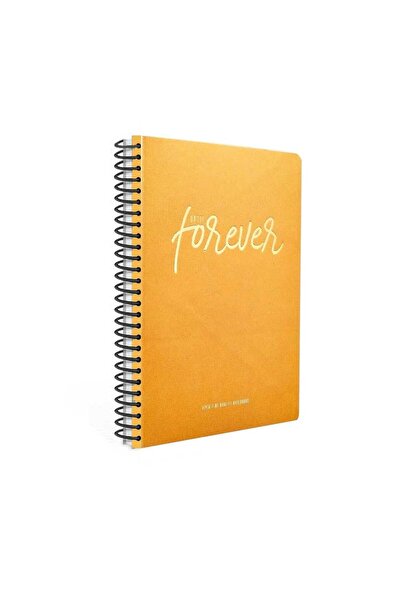 Gıpta Until Forever Spiralli Hardal Sarı Karton Kapak 120 Yaprak 17*24 Çizgil...