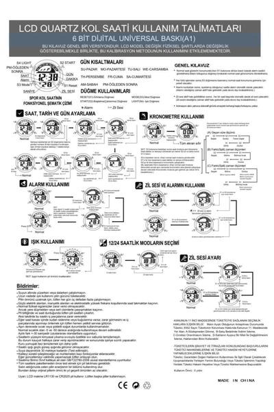 G Sport POLO 30Mt Water Resistant Digital Children's Wristwatch - Light, Alarm, Stopwatch and Calendar