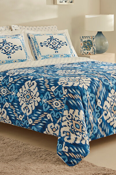 Karaca Home Blue Venos Double Duvet Cover Set