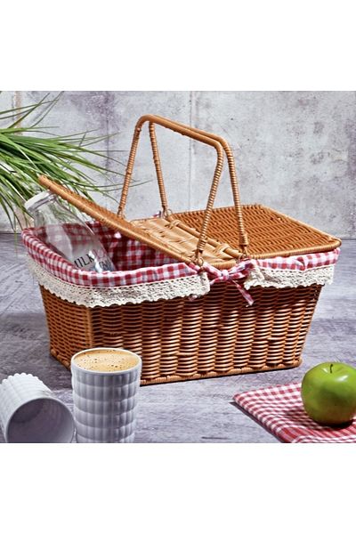 VADİ HOME Wicker Picnic Basket