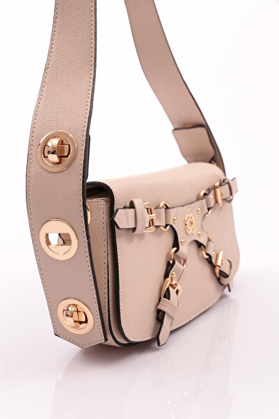 DGN Beige Women's Bag - Patterned Front, Model 11282328135102