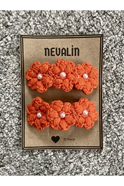 Nevdusha Design مشبك بناتي محبوك من اللؤلؤ واللؤلؤ