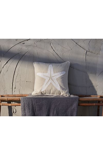 Doqu Home Μπεζ μαξιλάρι Starfish - 50 x 50