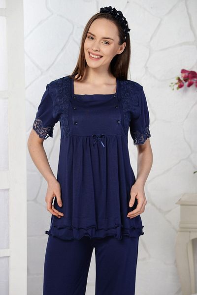 Emose Lacy Maternity Pajama Set
