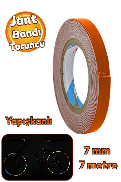 Badem10 Yapışkanlı Neon Bisiklet Motosiklet Araba Jant Bandı 7 mm X 7 metre T...