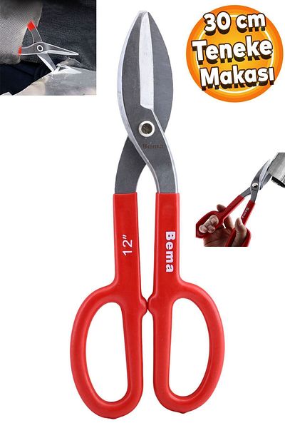 Bema Tinsmith's Sheet Metal Cutting Scissors with Insulated Handle 30 Cm