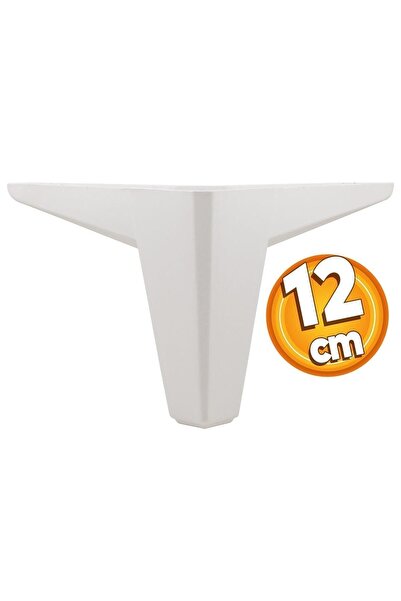 Badem10 Cedar Luxury Furniture Sofa Coffee Table Tv Unit Seat Leg 12 cm White Plinth Legs 4 Pieces