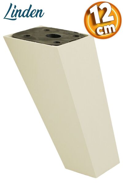 Badem10 Linden Lüks Mobilya Kanepe Sehpa Tv Ünitesi Koltuk Ayağı 12 Cm Krem K...