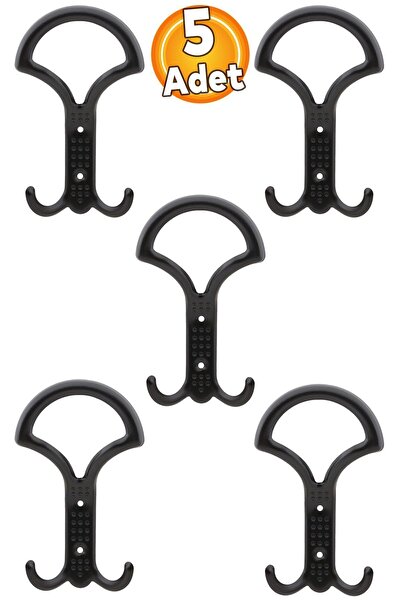 Badem10 Noktalı Portmanto Vestiyer Duvar Askısı Metal Dolap Elbise Askılığı S...