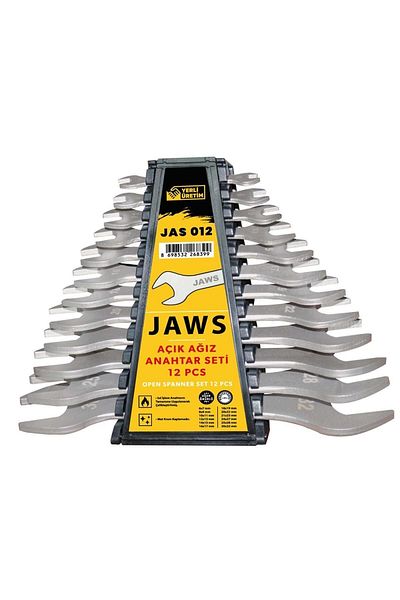Badem10 Bolt Clamping Disassembly Open Mouth Wrench Set 12 Pieces JAS012 Combined Two Mouth Short Long Large Small