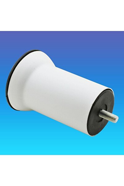 Badem10 Cabinet Base Seat Sofa Furniture Support Leg Metal Fine Thread with Bolt Metric 8 White 10 cm 12Pcs