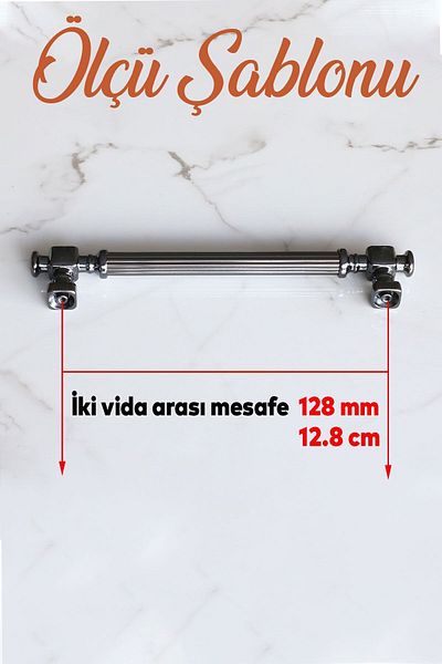 Badem10 Mâner metalic cu dungi afumate Talas 128 mm Mobilier Bucătărie Sertar Dulap Mânere dulap Mâner