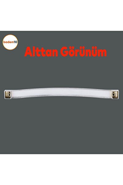 Badem10 Akasya Mobilya Mutfak Çekmece Dolabı Dolap Kapak Kulpu Düz Metal Kulbu Kulpu 224 Mm Krom Kulpları
