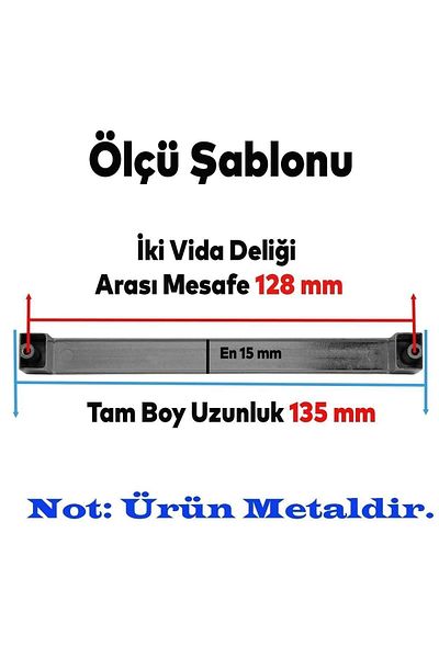 Badem10 Bețe de 128 mm-12,8 cm cu noduri metalice Bihter Mobilier plat Sertar de bucătărie Blow