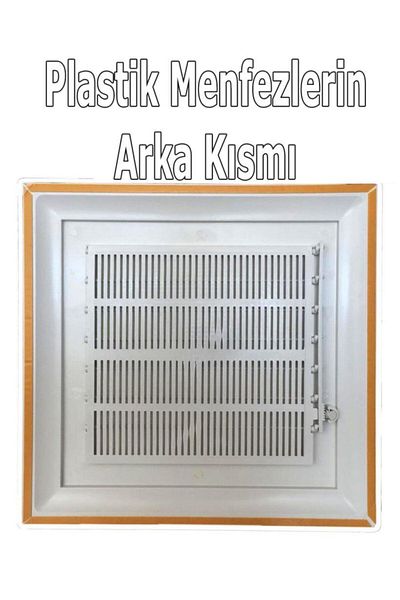 Process 45x55 White Plastic Bathroom WC Ventilation Grille Shutter