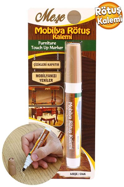 Badem10 Furniture Touch Up Pen 1 Piece Wooden Table Coffee Table Cabinet Pen Scratch Remover Crack Concealer Oak