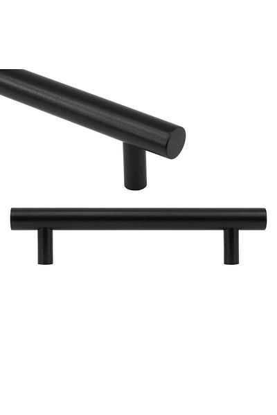 Badem10 Capac dulap Hitit - Sertar metalic negru mat 96 mm