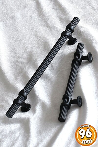 Badem10 Emir (PREMIUM) Mâner pentru dulap cu sertar de bucătărie, metal negru, 96 mm