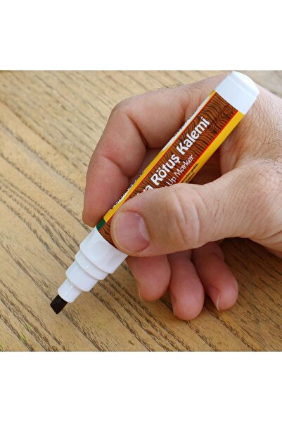 Badem10 Mobilya Rötuş Kalemi 1 Adet Ahşap Masa Sehpa Dolap Kalemi Çizik Giderici Çatlak Kapatıcı Meşe