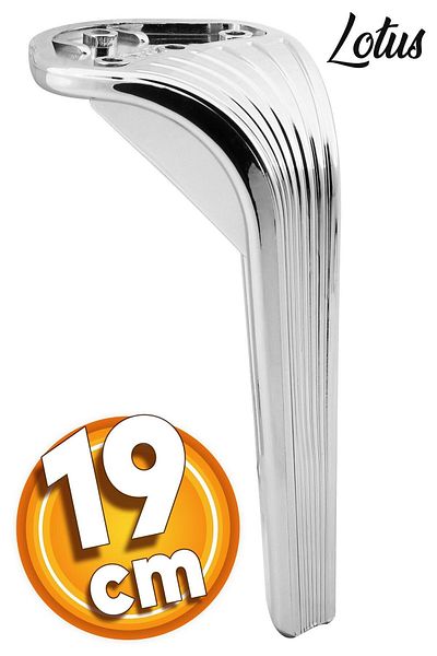 Badem10 Lotus Luxury Furniture Sofa Coffee Table Tv Unit Seat Pillar 19 cm Bright Chrome Pedestal Feet