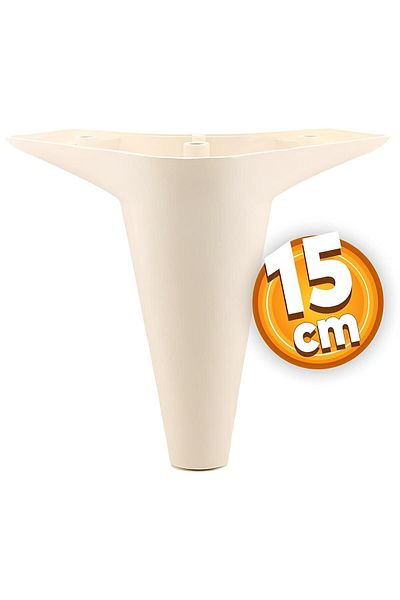 Badem10 Aspen Mobilier de lux Canapea Fotoliu Unitate TV Baza Riser Picior Picioare 15 Cm Crem Picior