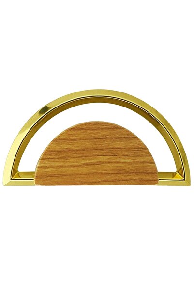 Badem10 Regnum Handle - Kitchen Furniture, Drawer, Cabinet and Door Plastic Walnut Gold