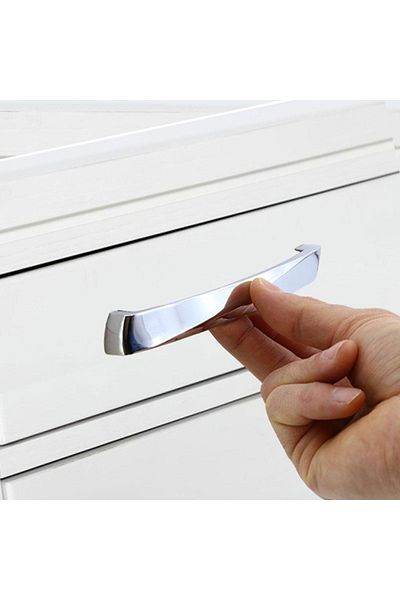Badem10 Motif Furniture Kitchen Drawer Cabinet Cupboard Handle Handles Handle Chrome (128 Mm-12.8 cm) Metal Handle