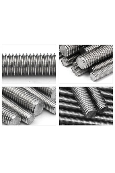 Badem10 M12x1000 mm Saplama Galvanizli Gijon Rot Tij Başsız Civata