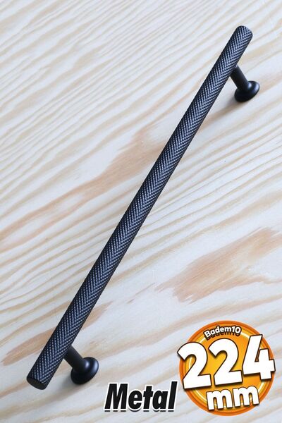 Badem10 Doruk (PREMİUM) Mobilya Mutfak Çekmece Dolabı Dolap Siyah 224 Mm Meta...