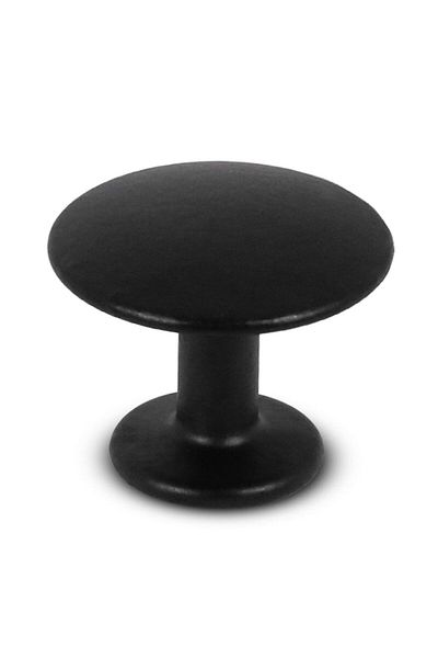 Badem10 Dulap cu butoane - Cercuri circulare din metal negru (4 bucăți) Sertar de bucătărie