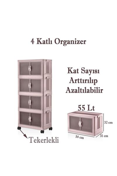 Badem10 Çok Amaçlı Katlanır Portatif Istiflenebilir Düzenleyici Organizer Mutfak Dolapları Dolabı Pudra