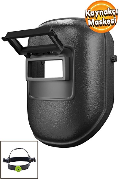 Badem10 Baş Kaynak Maskesi Kaynakçı Plastik Kaynak Maskesi Yüz Koruyucu Maske Sperlik