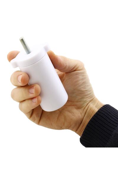 Badem10 Set of 20 Cedar Luxury Furniture Sofa Armchair Tv Unit Riser Support Leg Feet 12 cm White