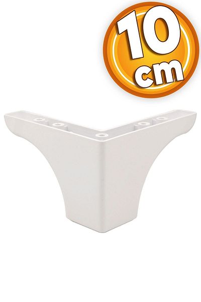 Badem10 Picior de canapea puf alb de lux Rose - Masuta de cafea 10 Cm