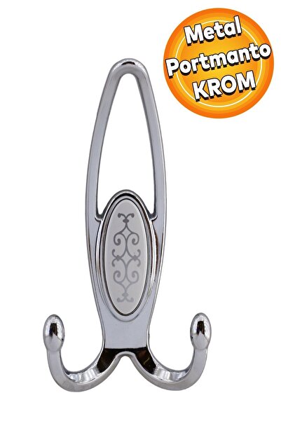 Badem10 Uzay Portmanto Vestiyer Duvar Askısı Metal Dolap Elbise Askılığı (KRO...