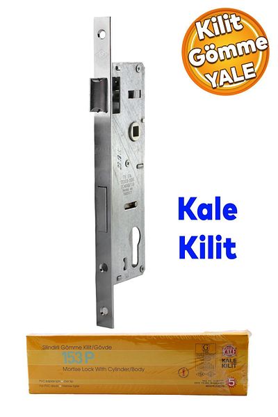 Badem10 هيكل قفل الباب PVC من Kale Kapı هيكل قفل الحمام للحمام 30 مم مع أسطوانة