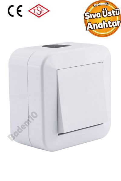 Badem10 Surface Mounted Switch Button Nemliyer IP44 Electrical Switch Socket Surface Mounted Wireless