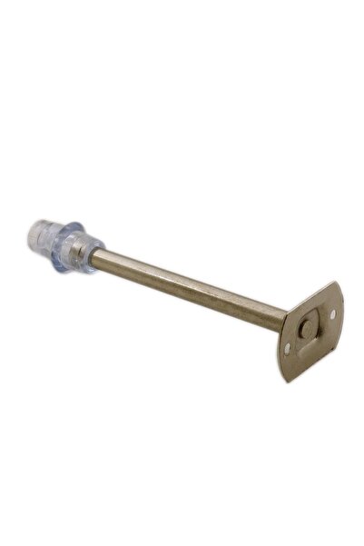 Badem10 Kapı Kolu Stoperi Tamponu 15 Cm Krom Metal Vidalı Silikonlu Kapı Stopu Durdurucu Tutucu Tutacağı