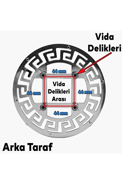 Badem10 Versace Kulp Меблі - Кухонні шухляди та шафи з кришками, пластикові хромовані ручки